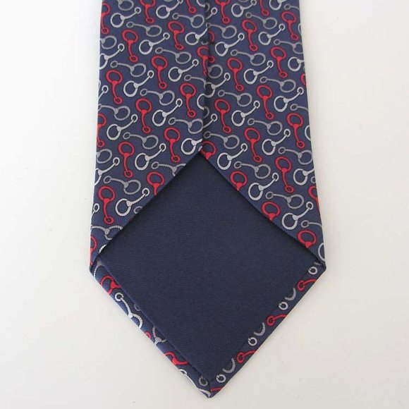 new HERMES 605876 SA Equestrian print silk tie France - Picture 5 of 6